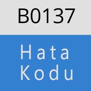 B0137 hatasi