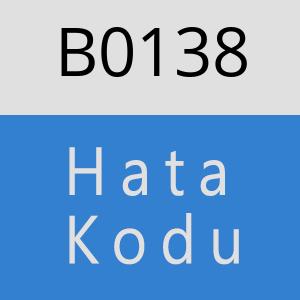 B0138 hatasi