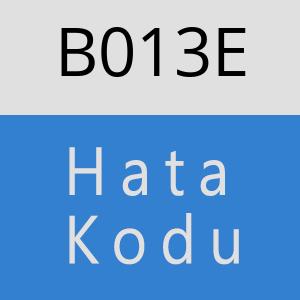 B013E hatasi