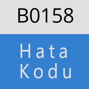 B0158 hatasi