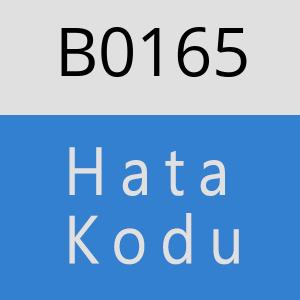 B0165 hatasi