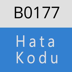 B0177 hatasi