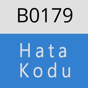 B0179 hatasi