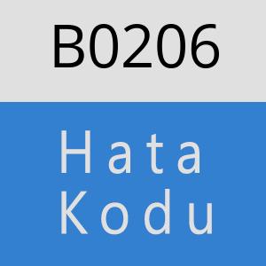 B0206 hatasi