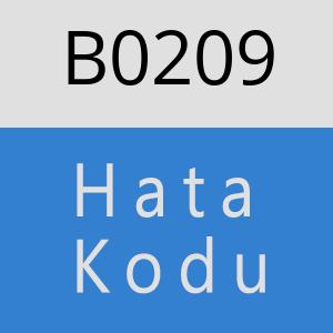 B0209 hatasi