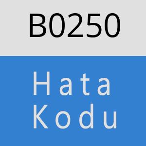 B0250 hatasi