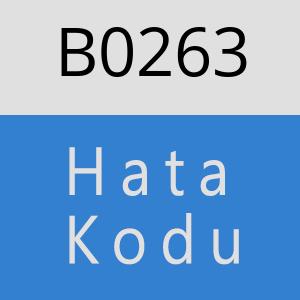 B0263 hatasi