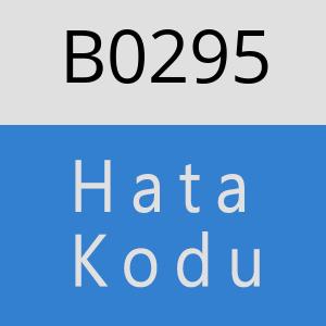 B0295 hatasi