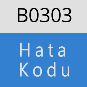 B0303 hatasi