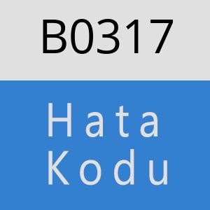 B0317 hatasi