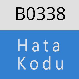 B0338 hatasi