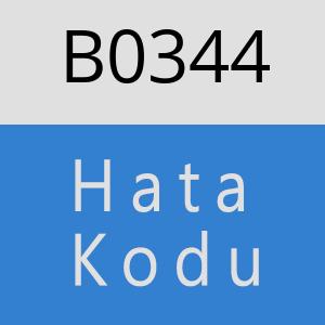 B0344 hatasi