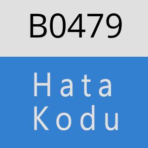 B0479 hatasi