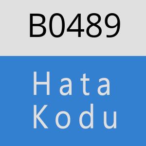 B0489 hatasi
