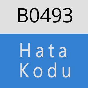 B0493 hatasi