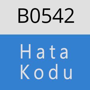 B0542 hatasi