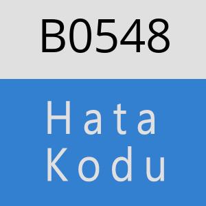 B0548 hatasi