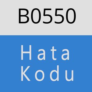 B0550 hatasi