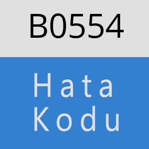 B0554 hatasi