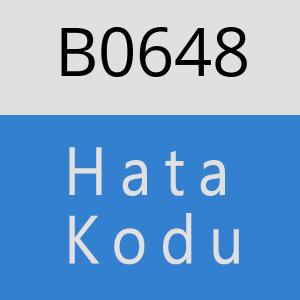 B0648 hatasi