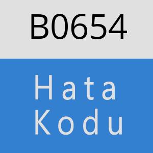 B0654 hatasi