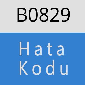 B0829 hatasi