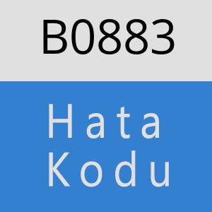 B0883 hatasi