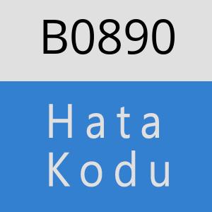 B0890 hatasi