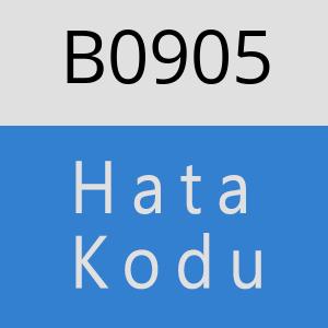 B0905 hatasi