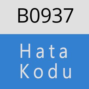 B0937 hatasi