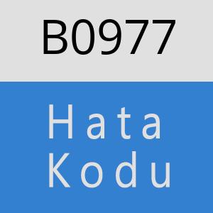 B0977 hatasi