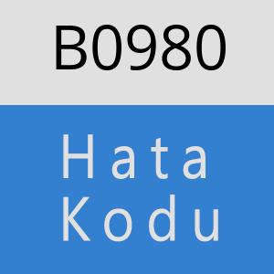 B0980 hatasi