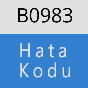 B0983 hatasi