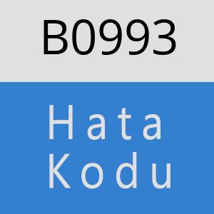 B0993 hatasi