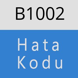 B1002 hatasi