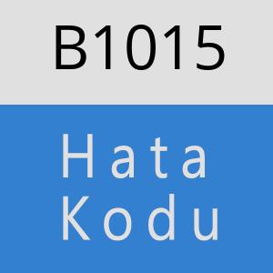 B1015 hatasi