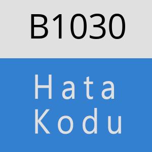 B1030 hatasi