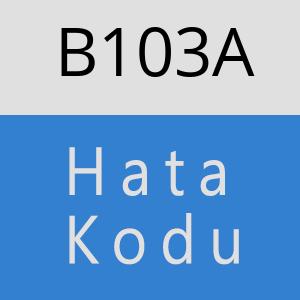 B103A hatasi