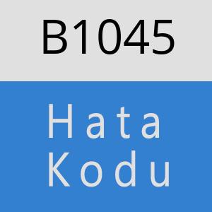 B1045 hatasi
