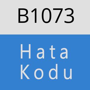 B1073 hatasi