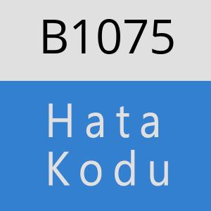 B1075 hatasi