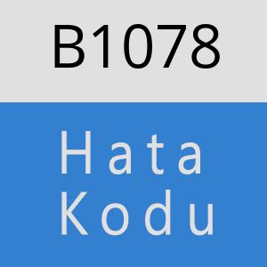 B1078 hatasi