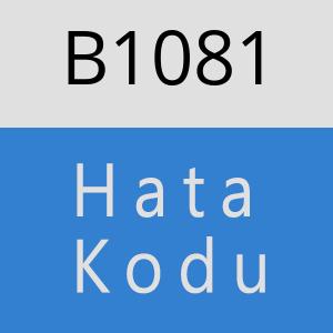 B1081 hatasi