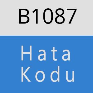 B1087 hatasi