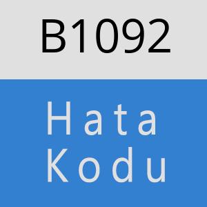 B1092 hatasi