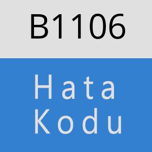 B1106 hatasi