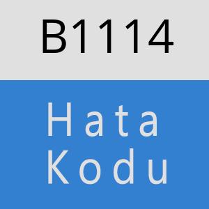 B1114 hatasi