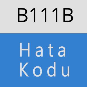 B111B hatasi