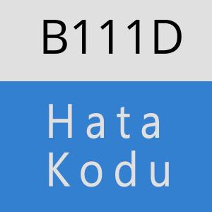 B111D hatasi