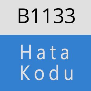 B1133 hatasi